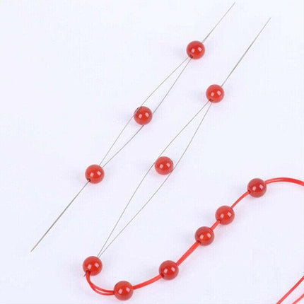 10PC Big Eye Beading Needles Easy Threading Tool for Bracelet Jewelry Making DIY - Aimall