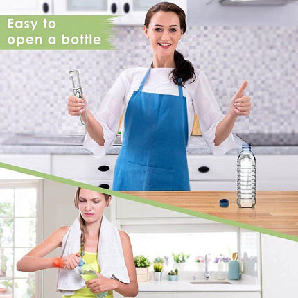 Bottle Opener Multifunctional Beer Adjustable Stainless Steel Jar Lid Gripper AU - Aimall
