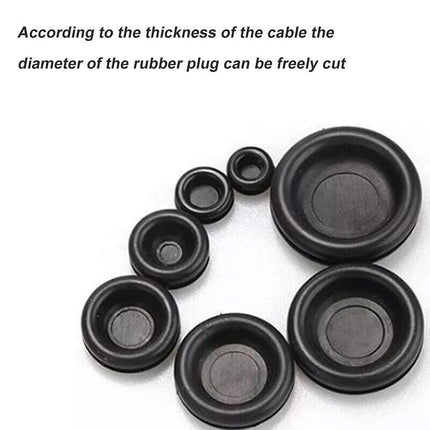 Auto Rubber Grommet Assortment Set 400 PCS Fastener Kit Blanking 7 Popular Sizes - Aimall