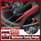 4* Multimeter Testing Lead Fluke Extention Back Probes Sharp Needles Micro Pins - Aimall