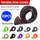 10PCS 170CM Fishing Rod Cover Rod Sleeve Rod Sock Pole Glove Tools - Aimall
