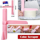 Adjustable Fondant Cake Scraper Icing Piping Cream Spatula Edges Smoother Craft - Aimall