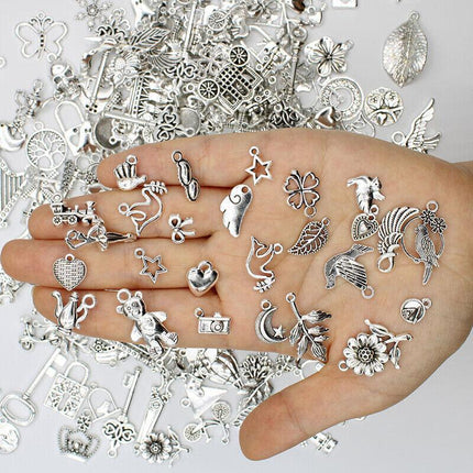 Bulk Tibetan Silver Mixed Charms Pendants For Jewelry DIY Making Craft Findings - Aimall