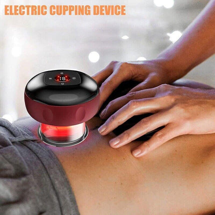 Electric Intelligent Vacuum Cupping Therapy Red Light Heating Body Slimming - Aimall