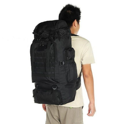 80L Military Tactical Backpack Bag Outdoor Hiking Trekking Camping Rucksack AU - Aimall