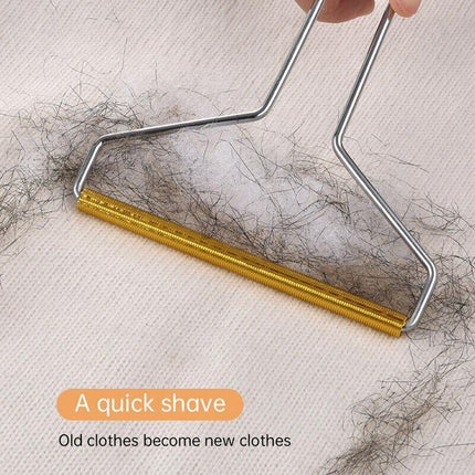 Lint Cleaner Pro Steel Manual Clothes Fluff Remover Fabric Sweater Fuzz Shaver - Aimall