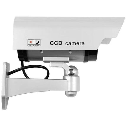 2PCS Solar Power Dummy Fake Security CCTV Camera LED Light Surveillance Outdoor - Aimall