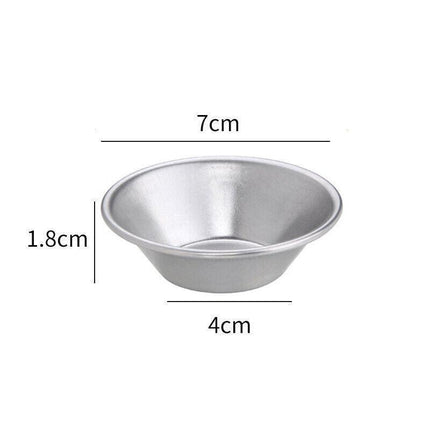20PCS Egg Tart Mold Aluminum Hot Baking Tools Cupcake Cookie Cake Pudding Mould - Aimall