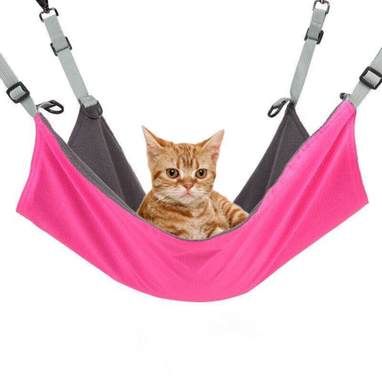 Waterproof Cat Hammock Hanging Bed Double Layer Dual Side Sleep Cage Swing Chair - Aimall