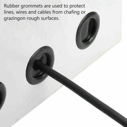 Auto Rubber Grommet Assortment Set 400 PCS Fastener Kit Blanking 7 Popular Sizes - Aimall