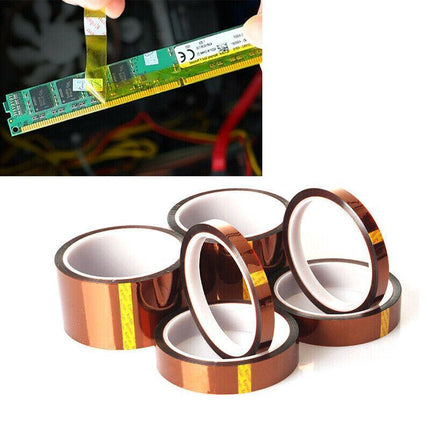33M 5-25MM Kapton Tape High Temperature Heat Resistant Polyimide 3D Printer VIC - Aimall