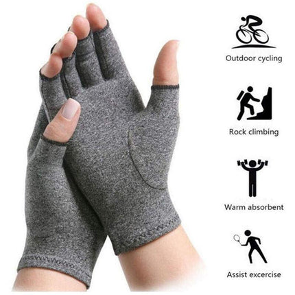 Arthritis Gloves Compression Joint Finger Pain Relief Hand Wrist Support Brace - Aimall