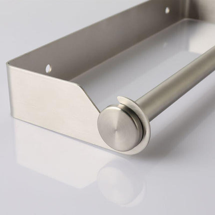 Paper Towel Holder Under Cabinet Wall Mount Stainless Steel Rack Kitchen - Aimall