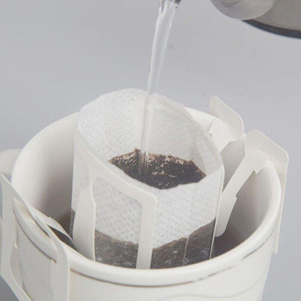50 x Portable Handing Ear Drip Coffee Filter Paper Bag for Travel Home Office AU - Aimall