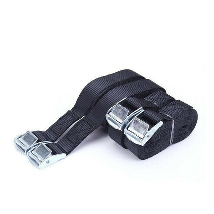 4PCS Tie Down Strap Buckle Cargo Ratchet Lugga Roof Rack Lashing Rope 5m×25mm AU - Aimall