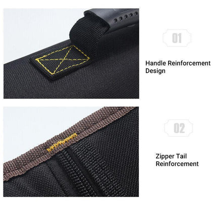 22 Pocket Tool Roll Fold Spanner Canvas Case Wrench Storage Bag Multifunctional - Aimall