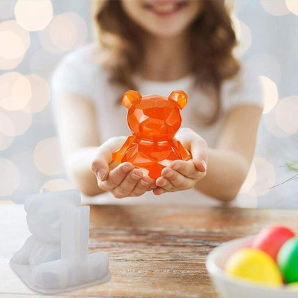 Bear Phone Holder Silicone Epoxy Resin Casting Mold DIY Furnish Ornament Mould A - Aimall