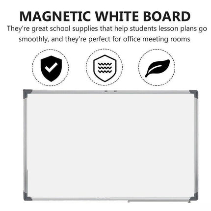 Portable Magnetic Home and Office Board Whiteboard 4 Sizes Marker Eraser Button - Aimall