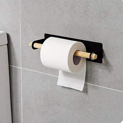 Under Cabinet Kitchen Roll Holder Paper Toilet Towel Storage Rack Self Adhesive - Aimall