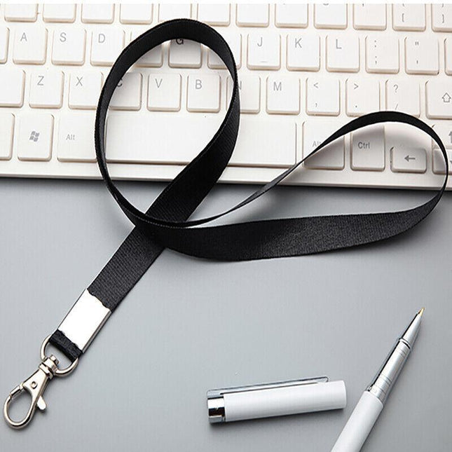 Lanyard Name Tag ID Badge Card Key Holder Clip Ring Case Pocket Neck Strap AU - Aimall