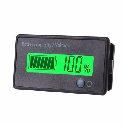 LCD 12V-48V Battery Capacity Indicator Voltage Voltmeter Monitor Meter Caravan - Aimall