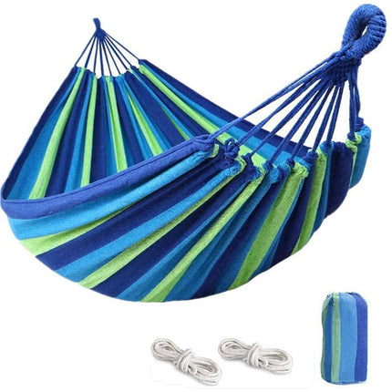 Outdoor Double Hammock Bed Swinging Camping Hanging Tree Strap Hook MEL AU - Aimall