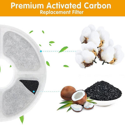 6/12Pcs Carbon Filters Water Fountain Replacement For Pet Dog Cat Water Drinking - Aimall