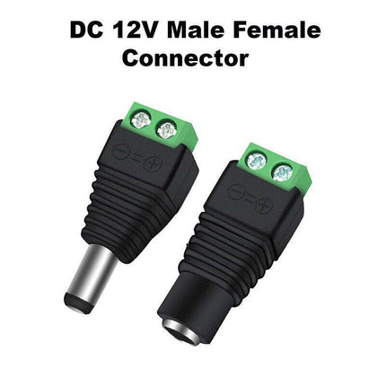 12V DC Power CCTV Camera Male Female Connector Adapter Plug Jack Socket Cable AU - Aimall