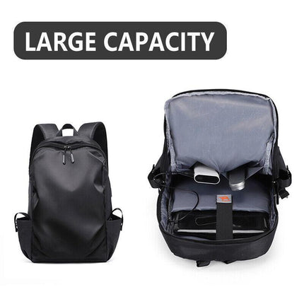 Mens Backpack Large Capacity Waterproof Schoolbag Laptop Work Travel Bag AU - Aimall