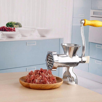 Manual Kitchen Meat Grinder Mincer Stuffer Table Hand Sausage Filler Maker AU - Aimall