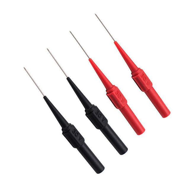 4* Multimeter Testing Lead Fluke Extention Back Probes Sharp Needles Micro Pins - Aimall