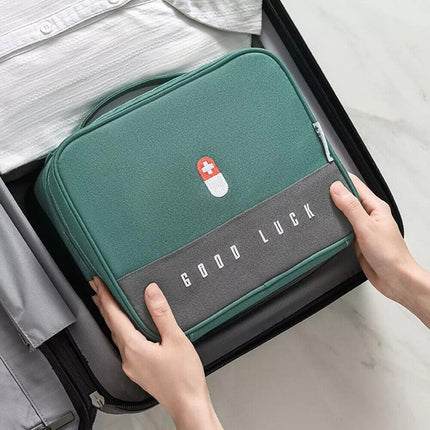 Layered Large-capacity Thickened Medicine Box Aid Kit Safety Kit Storage Bag AU - Aimall