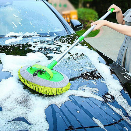 New Telescopic Car Brush Wash Soft Care Mop Vehicle Cleaning Window Adjustable - Aimall