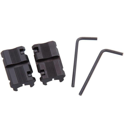 2PCS/Pack Tactical 11mm Dovetail to 20mm Weaver Picatinny Rail Adapter Mount AU - Aimall