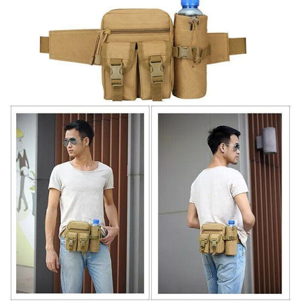 Tactical Waist Bag Belt Military Fanny Pack Pouches Buckle Men Bum Utility Black - Aimall