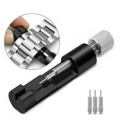 Metal Adjustable Watch Band Bracelet Repair Tool Link Pin Remover 6 Replace Pins - Aimall