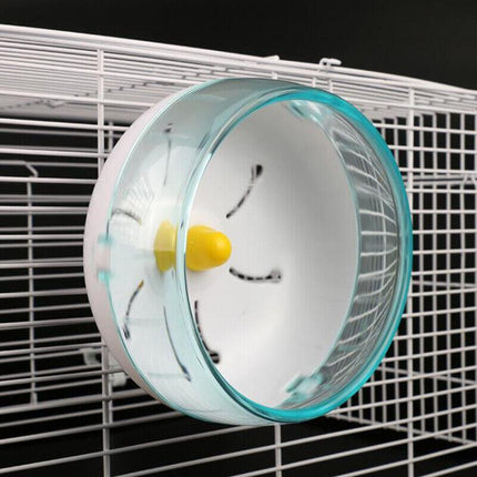 Hamster Guinea Pig Running Disc Cage Accessories Running Round Wheel Pet Toys AU - Aimall