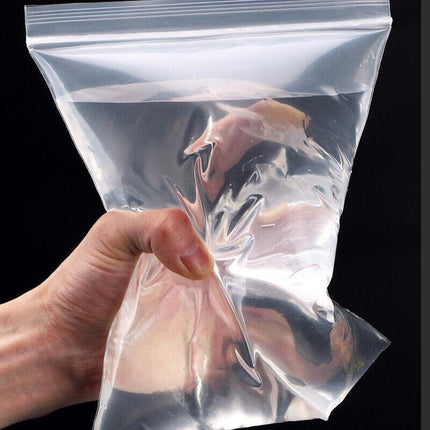 100/200/300/500PCS 10C Bulk Resealable Zip Bags PE Clear Plastic Bag Zipper AU - Aimall