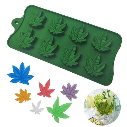 8 Maple Leaf Silicone Mold Baking Moulds For Mousse Cake Fondant Chocolate Candy - Aimall