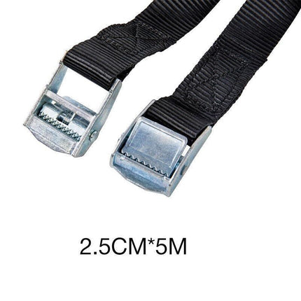 4PCS Tie Down Strap Buckle Cargo Ratchet Lugga Roof Rack Lashing Rope 5m×25mm AU - Aimall