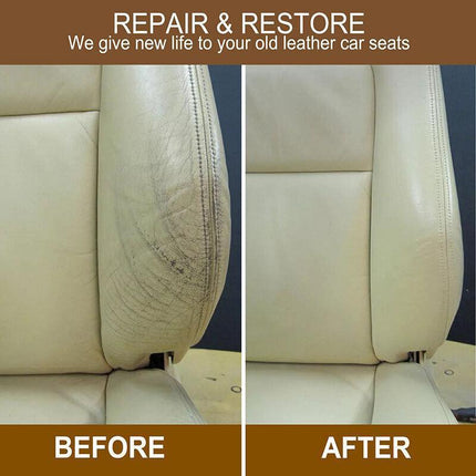 Advanced Leather Repair Gel Kit Filler Restore Car Seat Sofa Scratch Rips Holes - Aimall