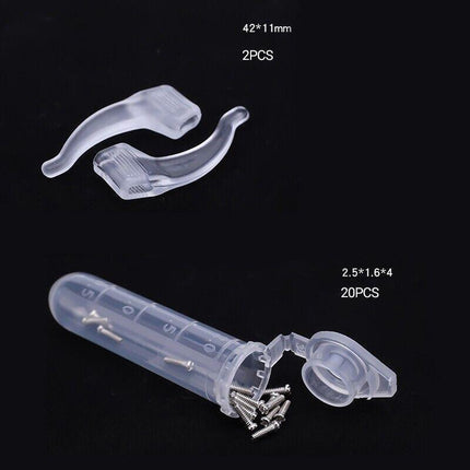 Eyeglass Sun Glasses Optical Repair Tool Screw Nut Nose Pad Assortment Set Kit - Aimall