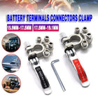 2x 12V 4Way Battery Terminals Connectors Clamp Car Van Caravan Positive Negative - Aimall