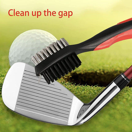 Golf Cleaning Brush Retractable Stock Color Groove Cleaner With Reel Club Ball - Aimall
