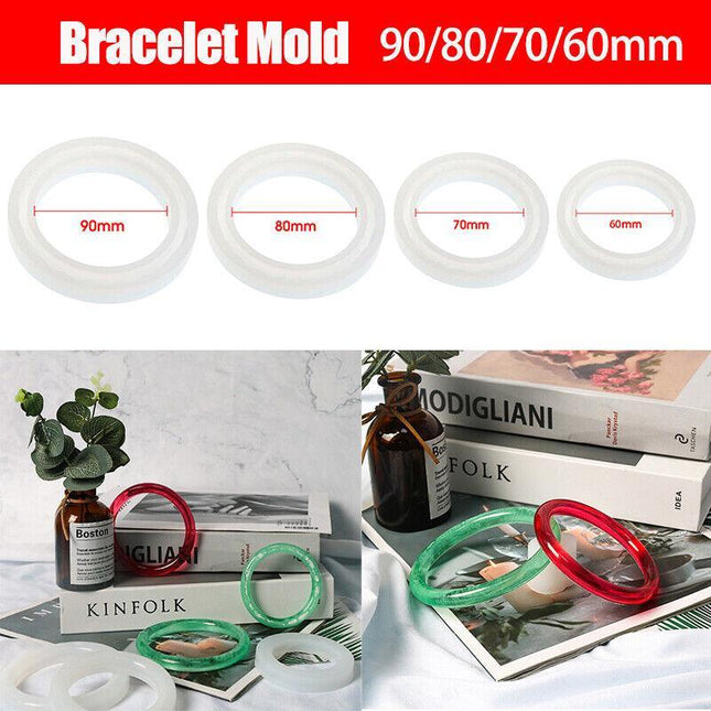 Silicone Jewelry Making Bracelet Mold Bangle Resin Casting Epoxy Mould Tool DIY - Aimall