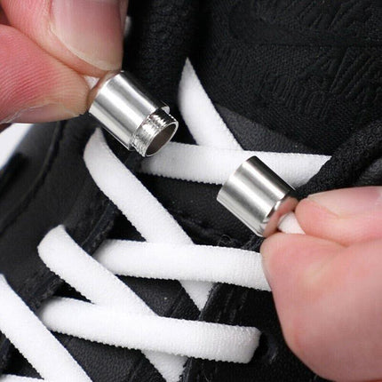 No Tie Locked Elastic Shoelace Shoe Lace Lazy Laces Sneakers Sports Kids Adults - Aimall
