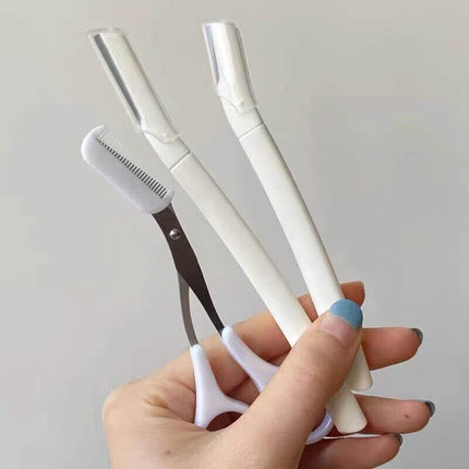 3 PCS Women's Eyebrow Razor Dermaplaning Kit Facial Hair Shaving Razor Tool Kit - Aimall