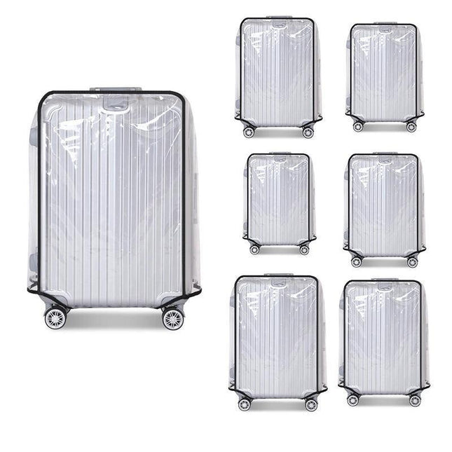 Transparent Waterproof PVC Travel Luggage Protector Suitcase Cover 20"-30" AU - Aimall