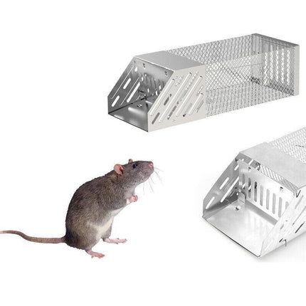 1X Continuous Rat Trap Cage Animal Bait Safe Catch Pest Rodent Mouse Control Box - Aimall