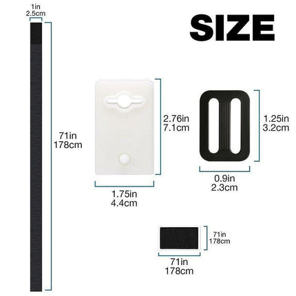 Pool Cover Roller Attachment Straps Kit 8PCS for Swimming Solar Pool - Aimall